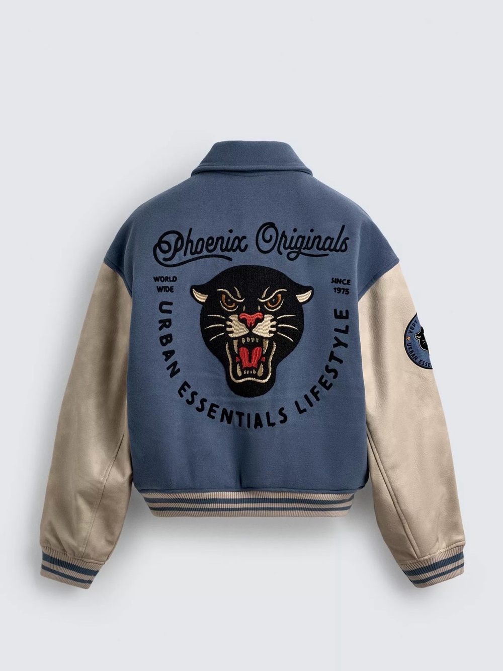 Zara - Patched Quilted Bomber Jacket